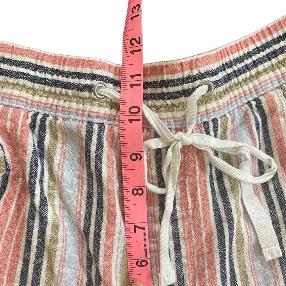 Gaplarge Striped Linen Blend Drawstring Shorts - image 8